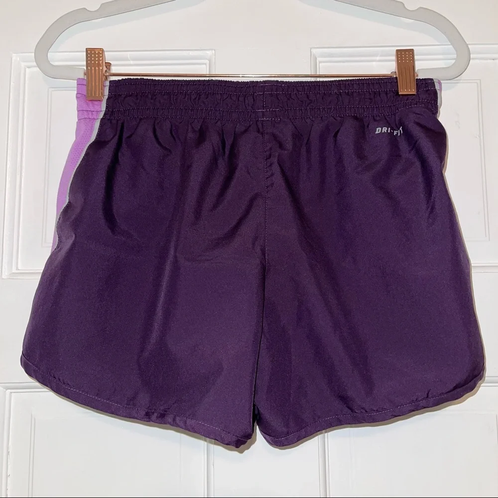 Nike dri-fit gym exercise running purple short shorts size XS